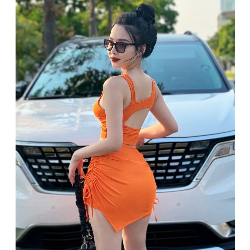 [Phom nhỏ] Bộ váy tập aerobic, zumba, đi bơi, tắm biển... hàng thiết kế mới co giãn thoải mái