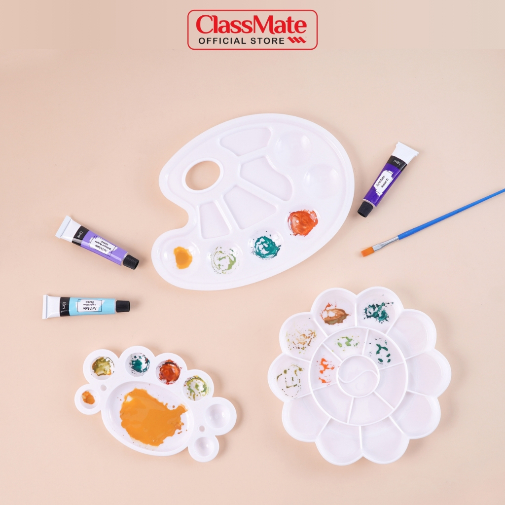 Khay Pha Màu Classmate Palette Trộn Màu Nhiều Hình Dáng Dùng Đựng Pha Trộn Màu Nước, Acrylic AM-PT0001/2/3