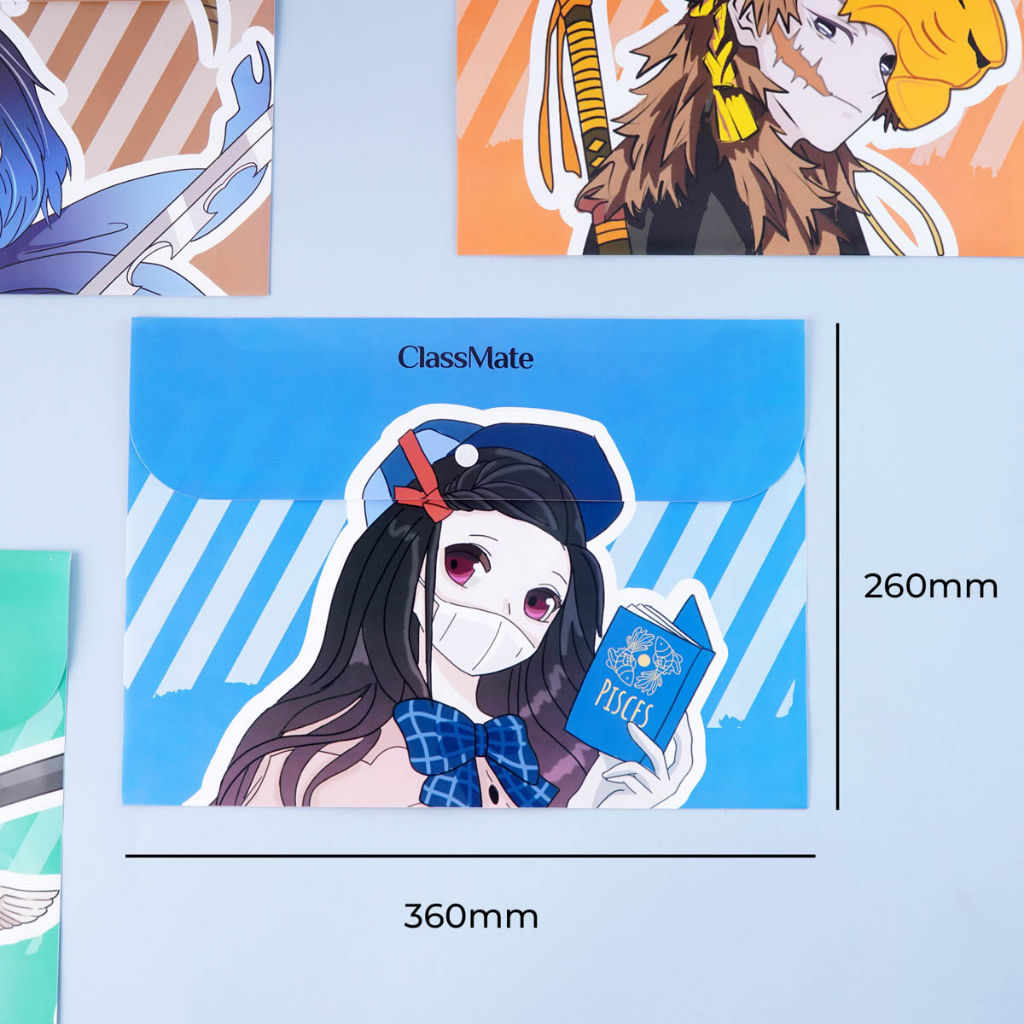 Túi Đựng Tài Liệu Clear Bag CLASSMATE Thiết Kế Zodiac, Cúc Bấm Tiện Lợi, Chất Liệu Nhựa Cao Cấp CBF03 (360x260mm)