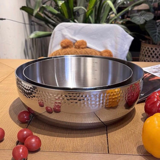 Tô thố size đại chạm khắc kiêm nồi OYATTON [70] 24/28cm, trộn bột, nấu ăn trên bếp từ được O70