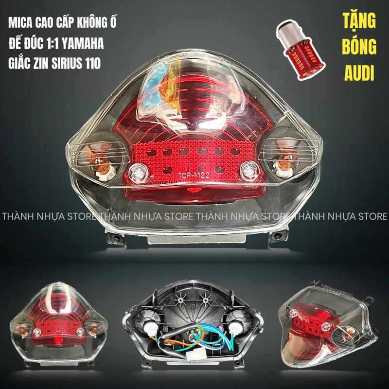 [HÃNG TNS] Đèn hậu Sirius hiệu ứng Audi Stop F1 cao cấp đế đúc đen