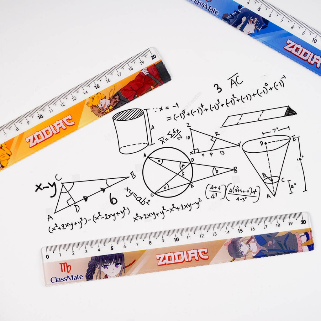 Thước Kẻ Học Sinh Classmate Thước Đo Thiết Kế Cung Hoàng Đạo, Thước Kẻ Nhựa Thẳng 20cm Có Vạch In Rõ Nét CL-RL206