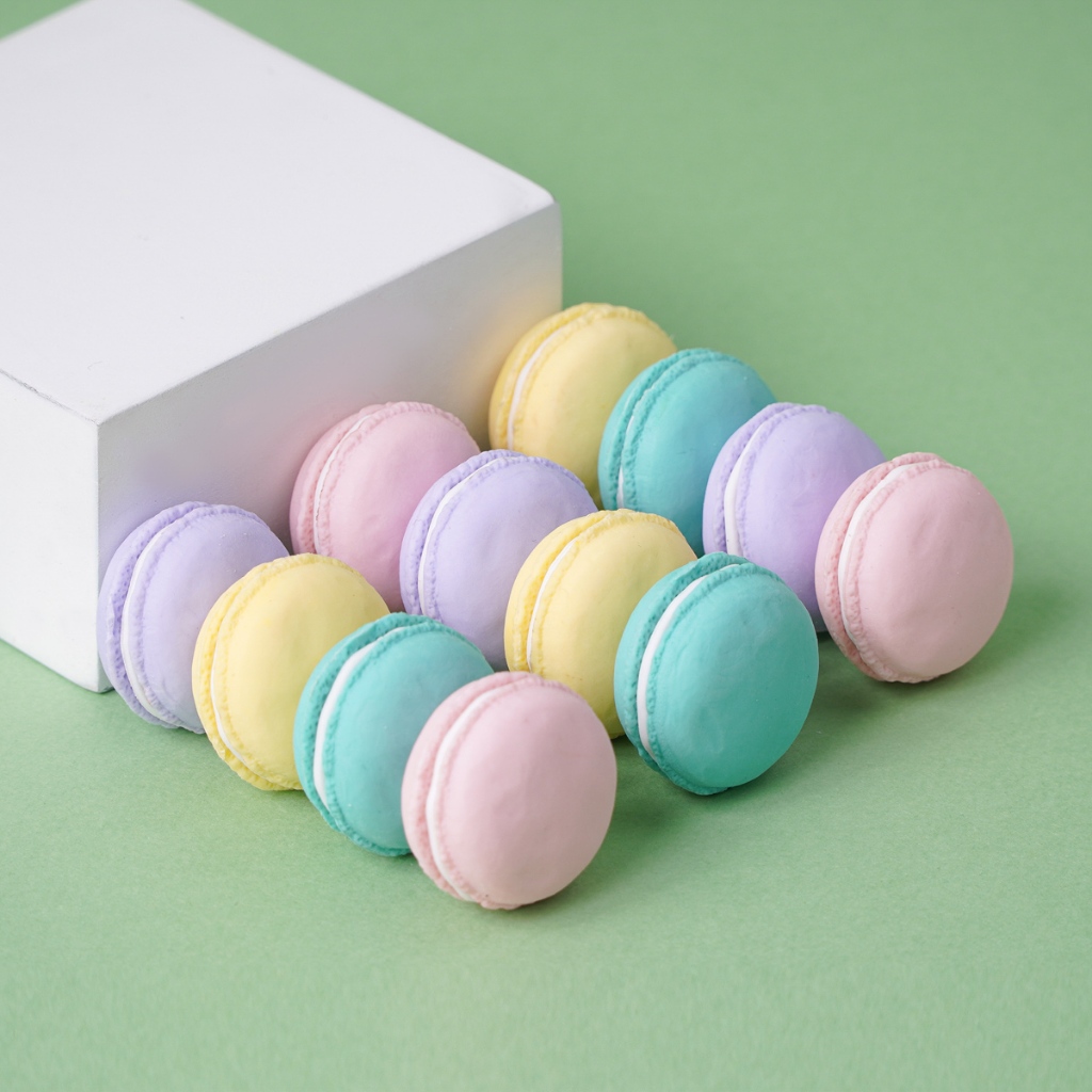 Bộ 2 Gôm Tẩy Nano CLASSMATE Thiết Kế Bánh Macarons Làm Sạch Vết Chì Một Cách Nhanh Chóng Dễ Dàng An Toàn Cho Bé CL-ER607