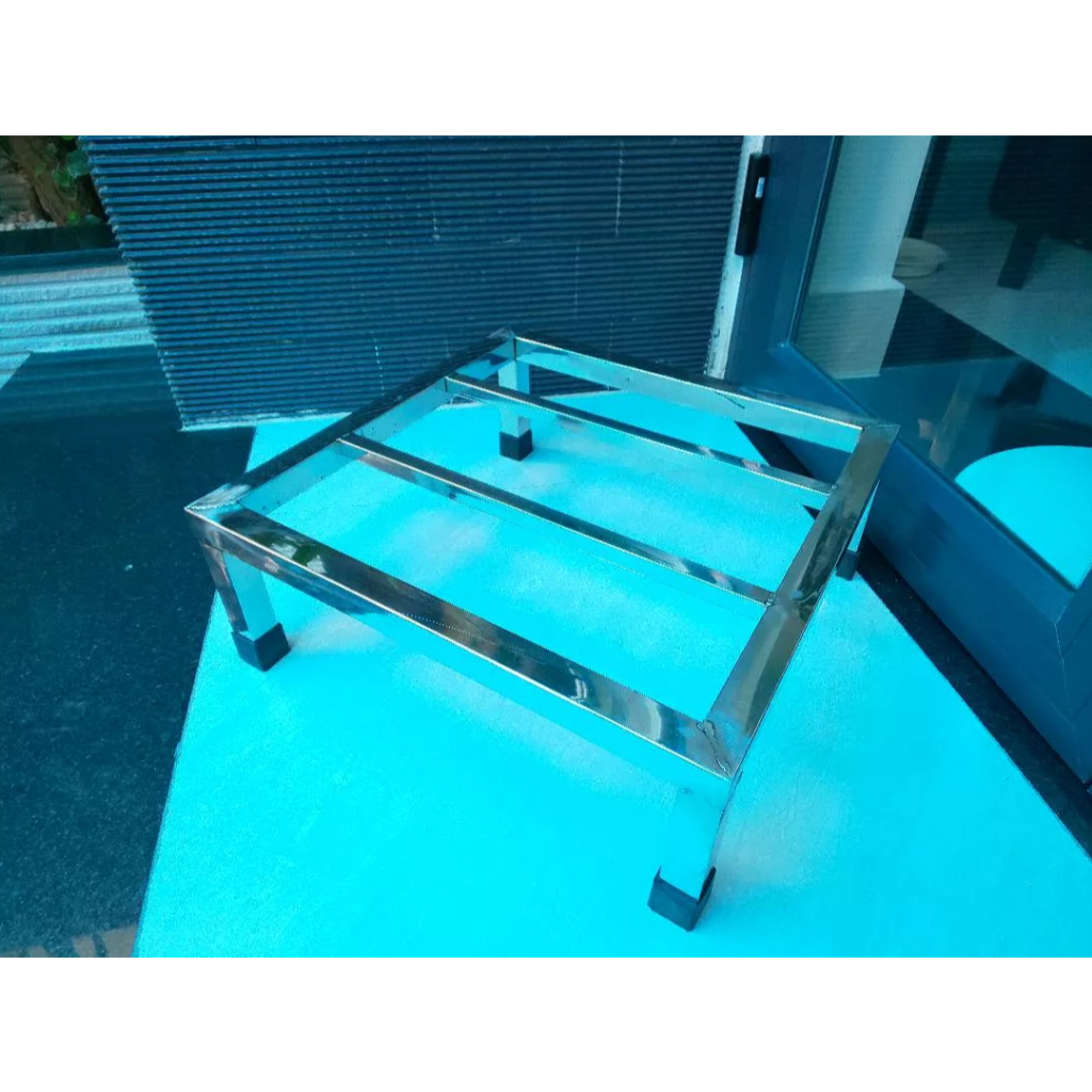 Chân đế để chậu cây cảnh, giá đỡ chậu cây cảnh inox không gỉ, kệ inox chân cố định, giá đỡ đa năng tiện ích