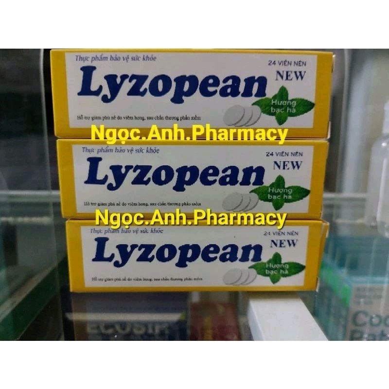 Viên ngậm Lyzopean new (lọ 24 viên nén) | Shopee Việt Nam