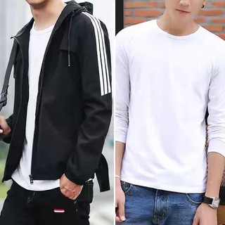 Áo Khoác Dù UNISEX 2 Lớp Có Lót Lưới Phối Viền 3 Sọc Thể Thao BASIC Cực Đẹp