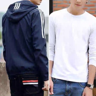 Áo Khoác Dù UNISEX 2 Lớp Có Lót Lưới Phối Viền 3 Sọc Thể Thao BASIC Cực Đẹp