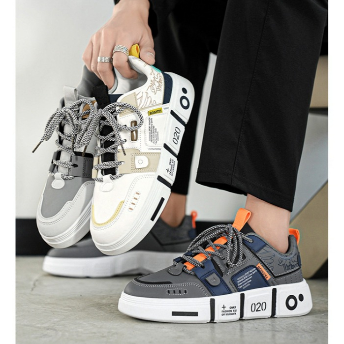 Giày đế bằng sneaker Giày nam Hot Trend phong cách Hàn Quốc trẻ năng động rễ phối đồ Shoes Nam