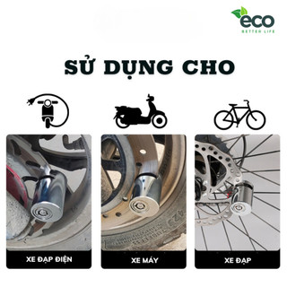Khóa phanh đĩa xe máy ECO chống trộm làm từ thép nguyên khối thiết kế thông minh an toàn tuyệt đối