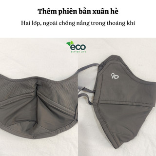 Khẩu trang chống tia UV, chống nắng UPF 50+ có lớp lót nhung giữ ấm hàng nội địa trung cao cấp