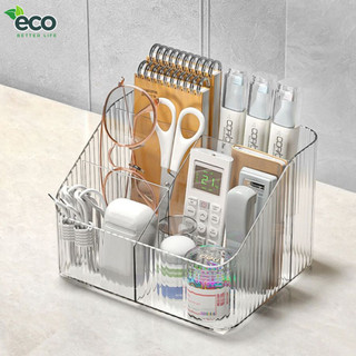 Hộp đựng mỹ phẩm để bàn đa năng ECO, hộp để đồ đa năng trong suốt chất liệu nhựa Acrylic
