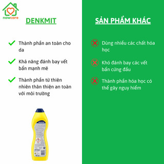(Đức) Chai Tẩy Rửa Đa Năng Tẩy Xoong Nồi Lavabo Bồn Rửa Sàn Gạch Siêu Sạch Denkmit Đức Tẩy Rỉ Sét Nồi Chảo