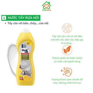 (Đức) Chai Tẩy Rửa Đa Năng Tẩy Xoong Nồi Lavabo Bồn Rửa Sàn Gạch Siêu Sạch Denkmit Đức Tẩy Rỉ Sét Nồi Chảo