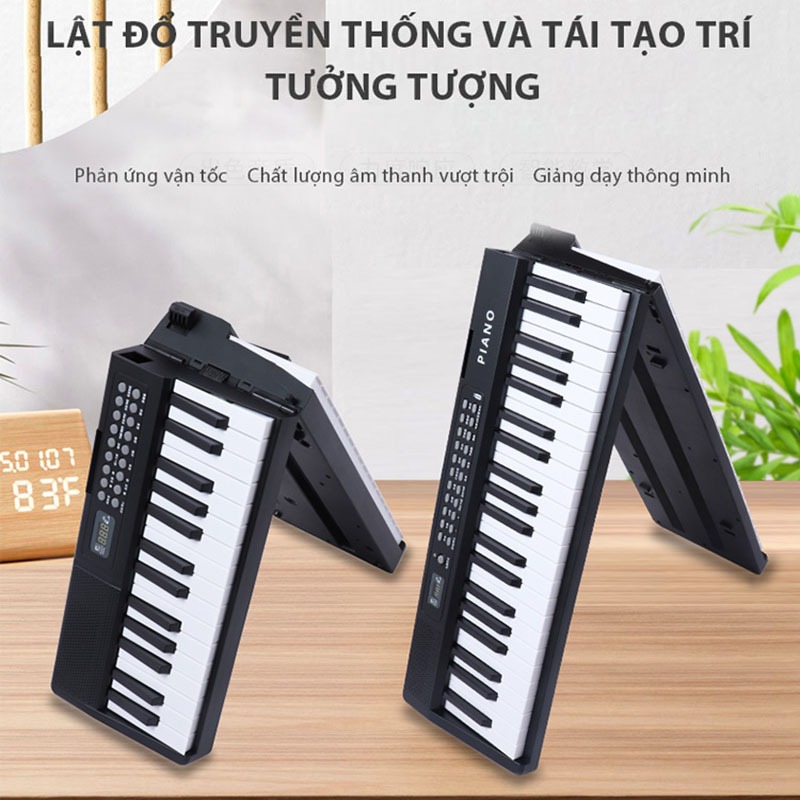 Đàn Piano Điện Gấp Gọn 2024 - 88 Phím Nặng Cảm Lực - Kết Nối Bluetooth ...