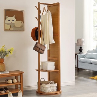 Gương xoay tròn kèm móc treo đa năng tiện ích DQ HOME cao 170cm rộng 43cm gương rộng 35cm