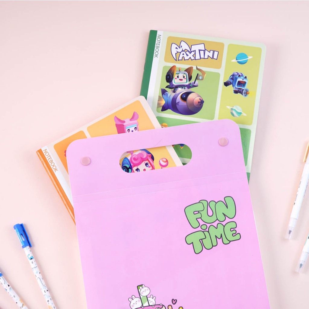 Túi Đựng Tài Liệu Nhiều Ngăn Classmate Thiết Kế Funtime, Chất Liệu PP Mềm Dẻo, Có Quai Cầm, Cúc Bấm Tiện Lợi CL-CBA21