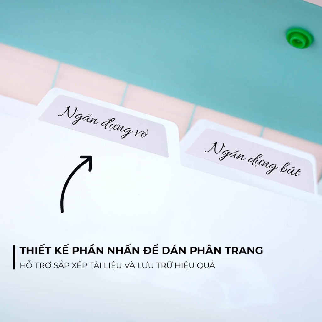 Túi Đựng Tài Liệu Nhiều Ngăn Classmate Clear Bag Rabbit Nhựa PP Bền, Khuy Bấm Tiện Lợi, Có Phần Dán Phân Ngăn CL-CBA32