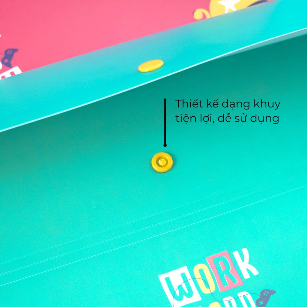 Túi Đựng Tài Liệu Nhiều Ngăn Classmate Clear Bag Gaming Nhựa PP Bền, Khuy Bấm Tiện Lợi, Có Phần Dán Phân Ngăn CL-CBA31