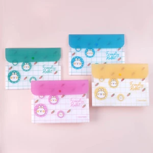 Túi Đựng Tài Liệu Nhiều Ngăn Classmate Clear Bag Rabbit Nhựa PP Bền, Khuy Bấm Tiện Lợi, Có Phần Dán Phân Ngăn CL-CBA32
