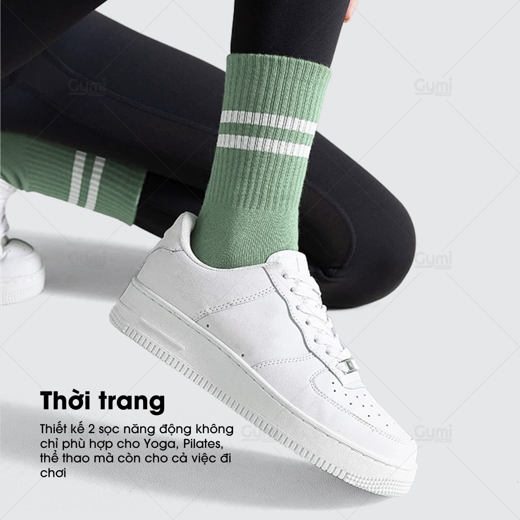 Vớ Tất Yoga Silicon Chống Trượt Cổ Cao Đủ Màu Phong Cách Trẻ Trung, Năng Động - VoYoga-CoTrung