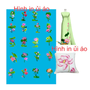 Hình in-hình hoa sen đẹp -ủi áo tại nhà bằng bàn là bàn ủi đơn giản tiết kiệm-THEO YÊU CÂU INBOX SHOP