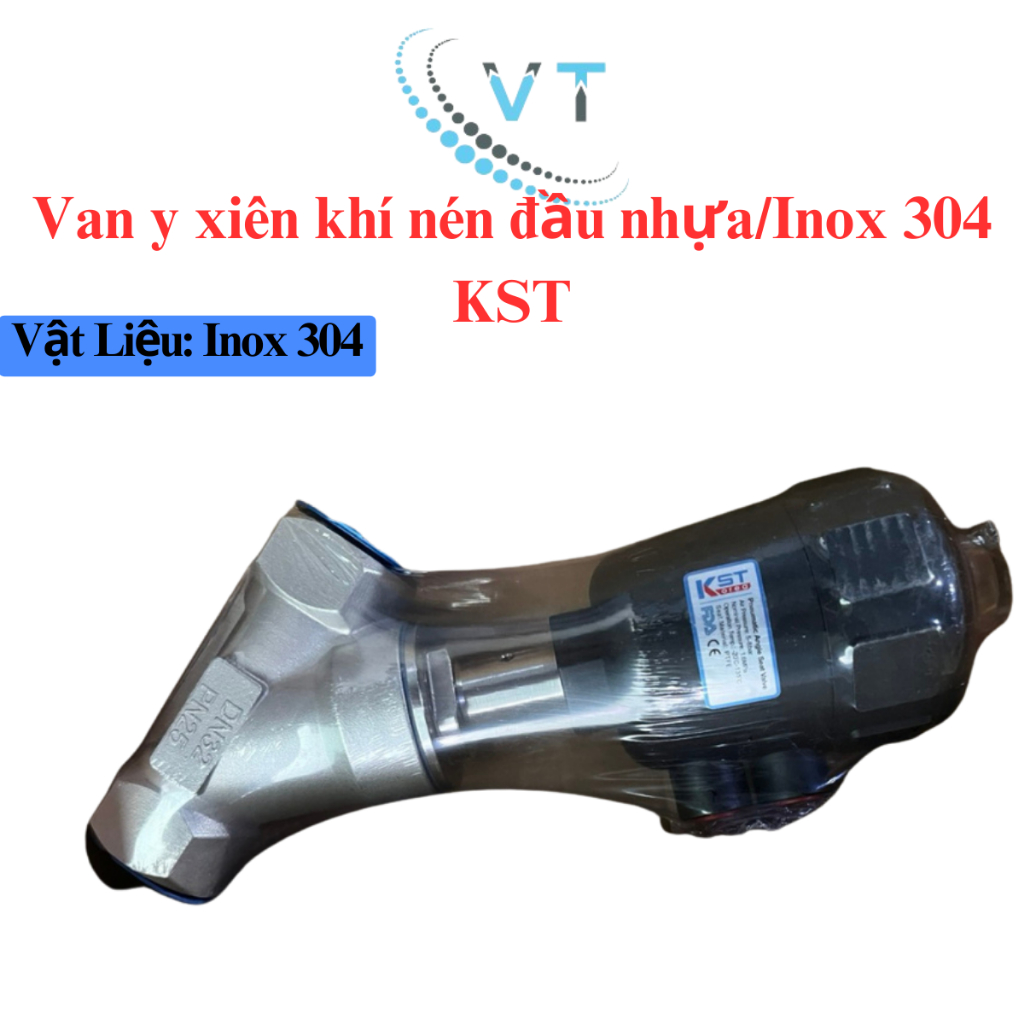 Van y xiên khí nén đầu nhựa DN15-DN50