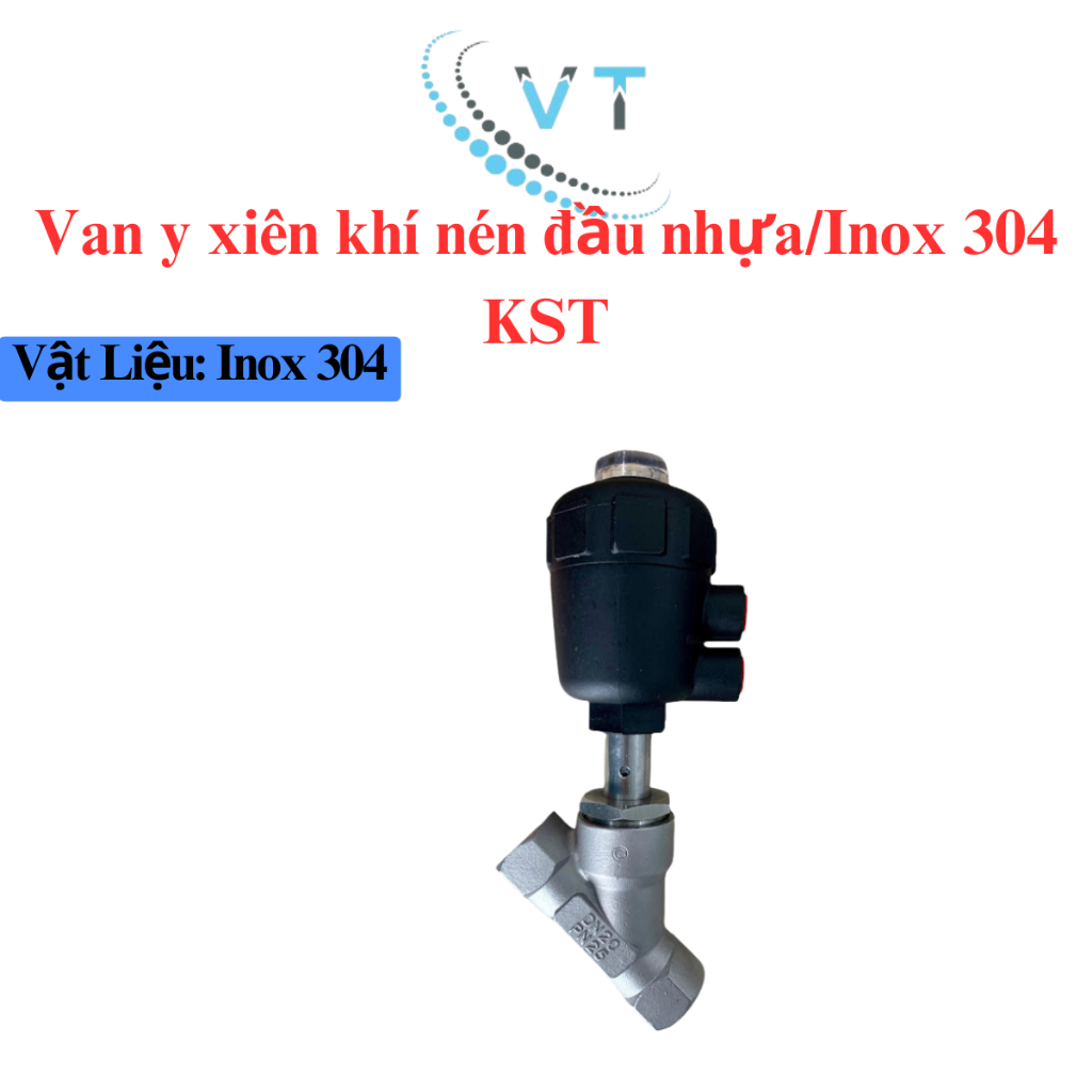 Van y xiên khí nén đầu nhựa DN15-DN50