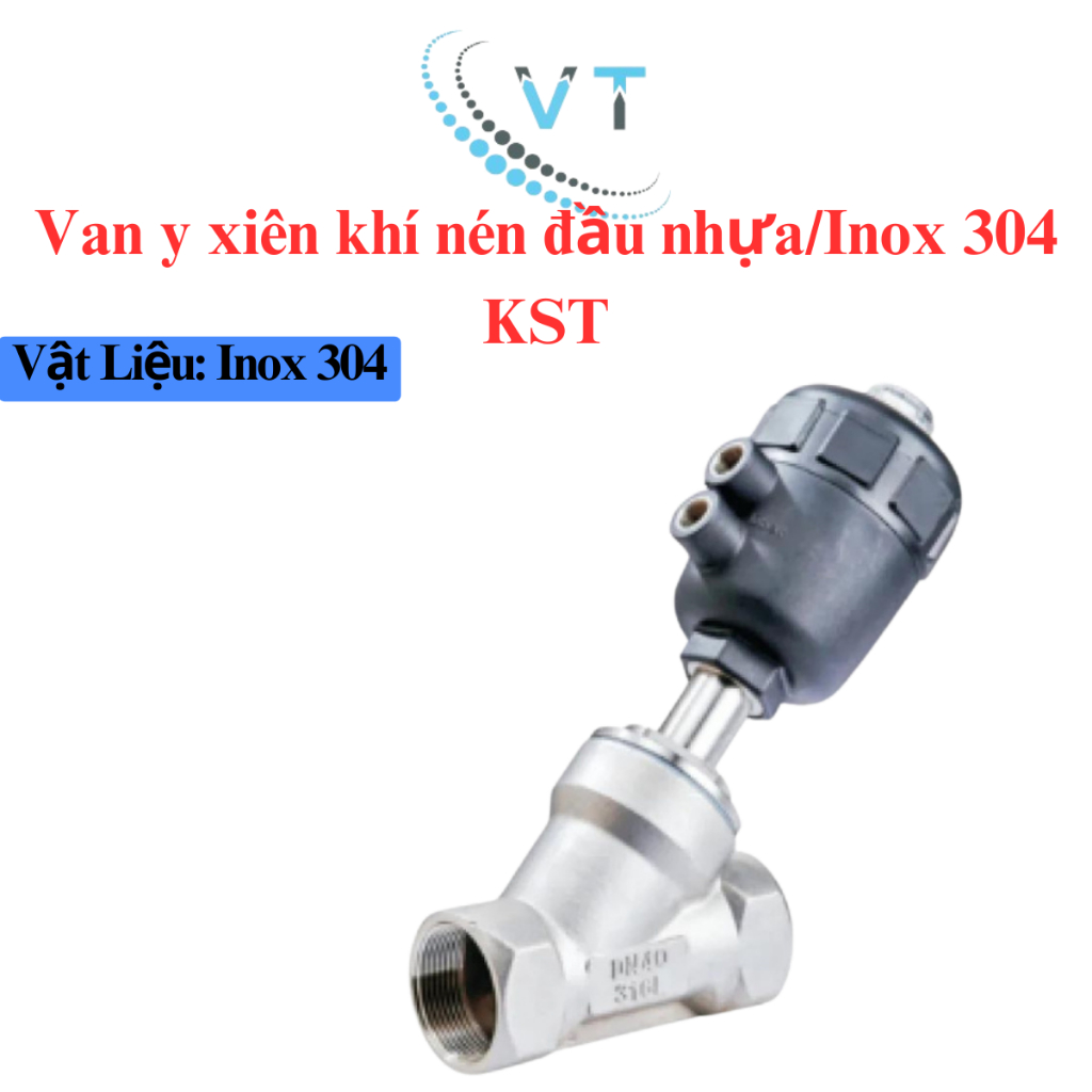 Van y xiên khí nén đầu nhựa DN15-DN50