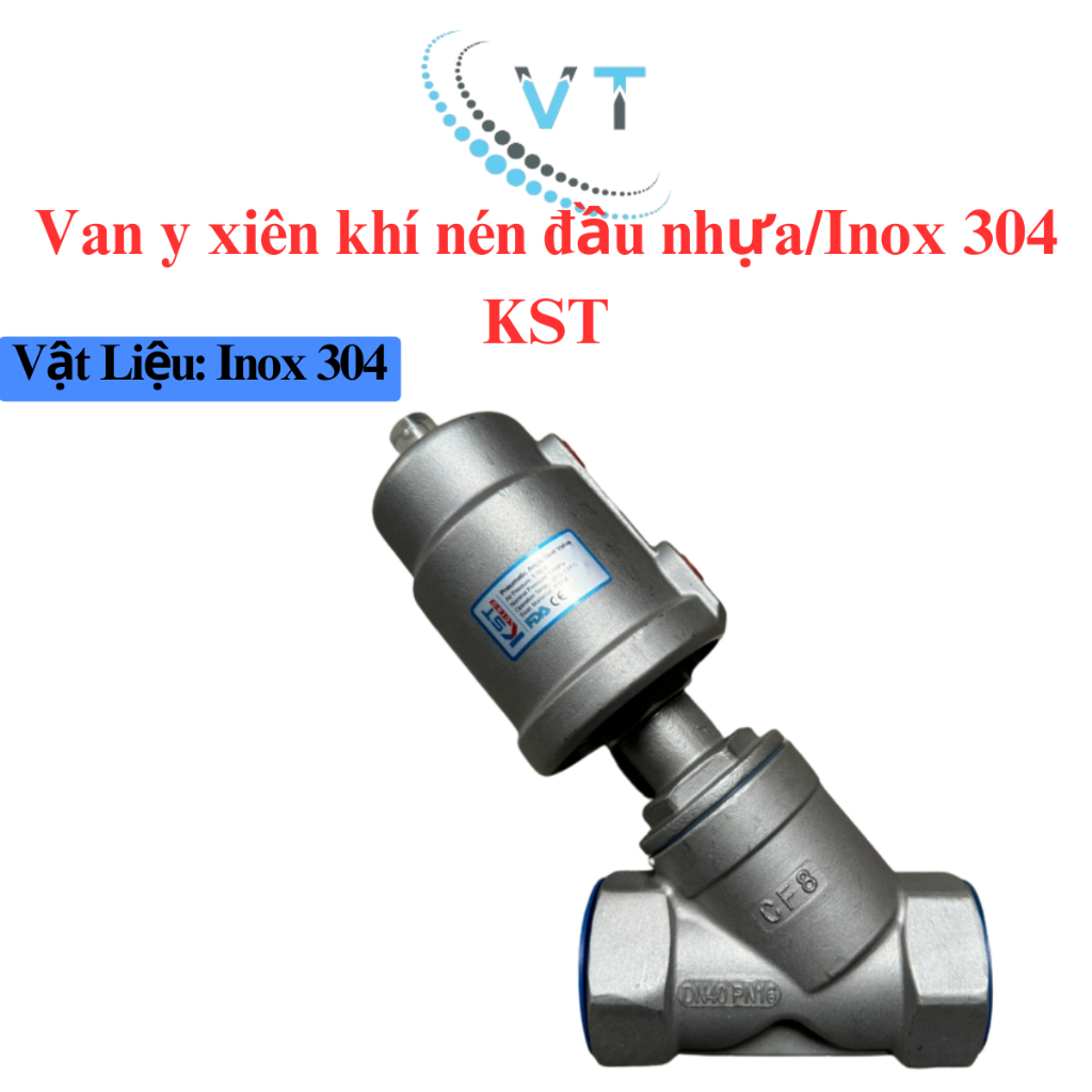 Van y xiên khí nén đầu nhựa DN15-DN50