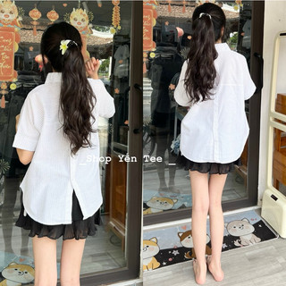 Áo sơ mi kẻ cúc lưng chất đẹp , from vừa dễ mặc , sơ mi mét 5