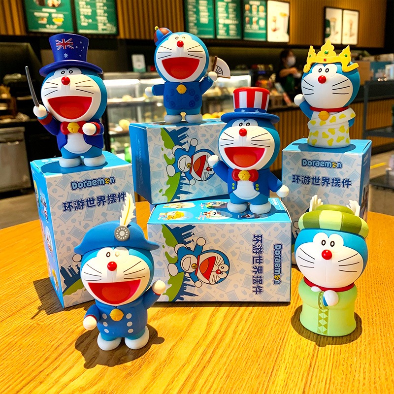 [6 MẪU] - Mô hình Doraemon vòng quanh thế giới mô hình doraemon mô hình ...