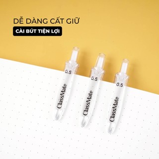 Hộp 5 Bút Gel Bấm Ngòi 0.5mm CLASSMATE COSY, Bút Bi Nước Viết Trơn Tru Mực Nhanh Khô, Chống Nước CL-GP110