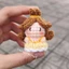 Móc khoá nàng Belle người đẹp và quái vật mini bằng len handmade (ảnh thật shop chụp)
