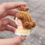 Móc khoá nàng Belle người đẹp và quái vật mini bằng len handmade (ảnh thật shop chụp)