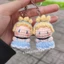 Móc khoá cô bé lọ lem Cinderella mini bằng len handmade (ảnh thật shop chụp)