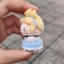 Móc khoá cô bé lọ lem Cinderella mini bằng len handmade (ảnh thật shop chụp)