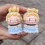 Móc khoá cô bé lọ lem Cinderella mini bằng len handmade (ảnh thật shop chụp)