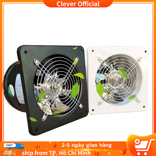 🌸FREESHIP🌸Quạt Hút Gió Quạt Thông Gió LS Hút Mùi Nhà Bếp , Nhà tắm , Nhà vệ sinh Cánh Và Vỏ Sắt, Mô Tơ Dây Đồng 100%