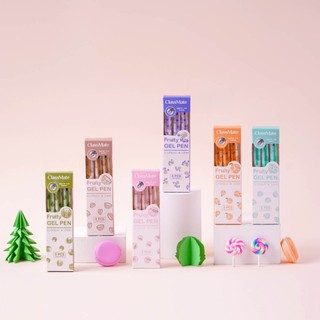 Hộp 3 Bút Bi Gel Bấm Ngòi 0.5mm CLASSMATE FRUIT, Bút Gel 6 Mùi Hương Hoa Quả Độc Đáo Dùng Ghi Chép, Trang Trí CL- GP510