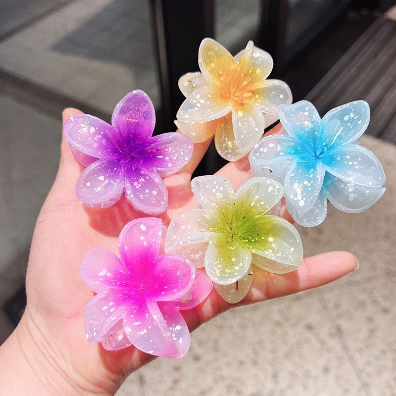 KẸP HOA SỨ CHẤM TUYẾT XINH LUNG LINH [ 6CM ]