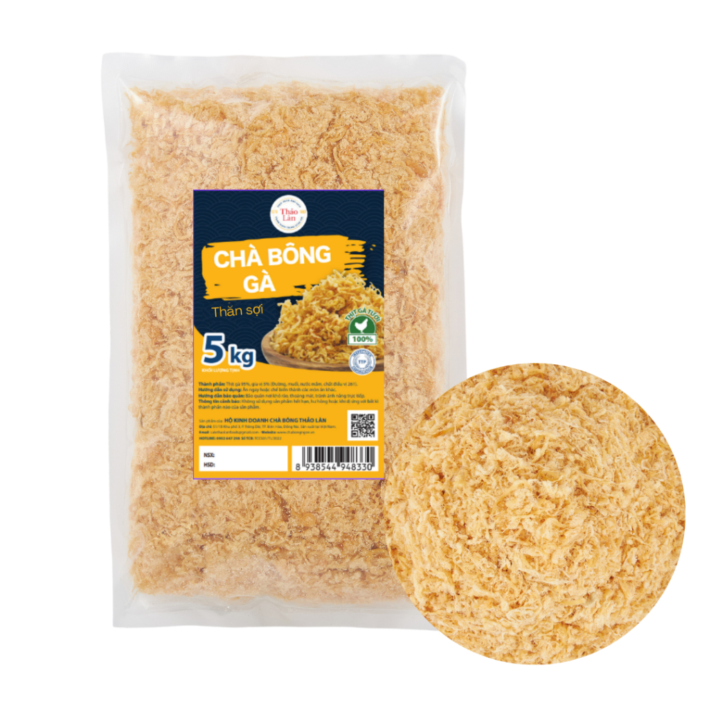CHÀ BÔNG THĂN SỢI THẢO LÀN FOODS 5KG