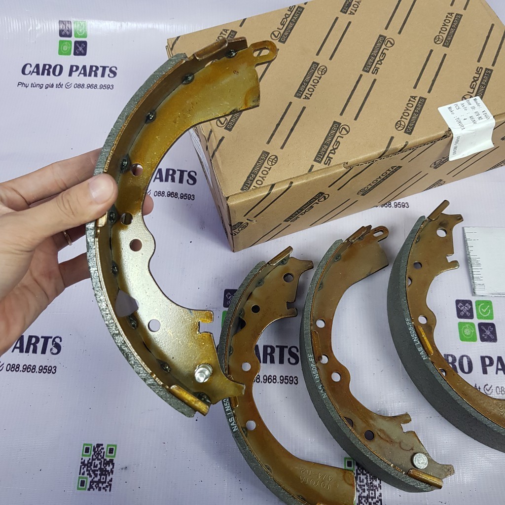 Má phanh sau, bố thắng sau, guốc phanh sau xe Toyota Innova 2006 - 2015 ...