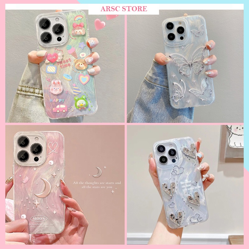 Ốp Lưng Iphone Hoạ Tiết Lông Vũ 7 Màu Lưng Cứng Viền Mềm Cho Iphone 11 12 13 14 15 16 17 Pro Max Air Plus