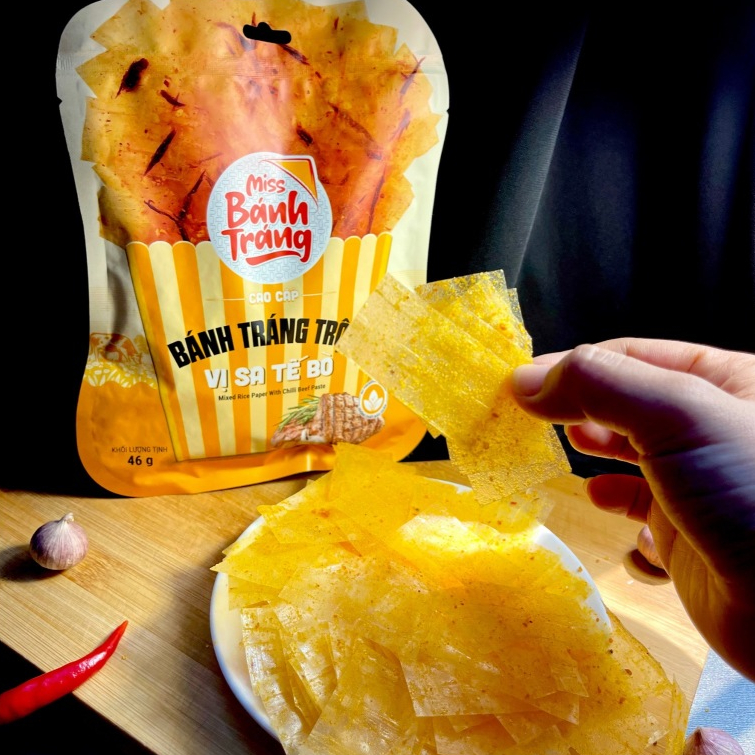 Miss Bánh Tráng Trộn GÓI TO - Bánh Tráng Miss Vị Siêu Ngon - Đồ Ăn Vặt ...
