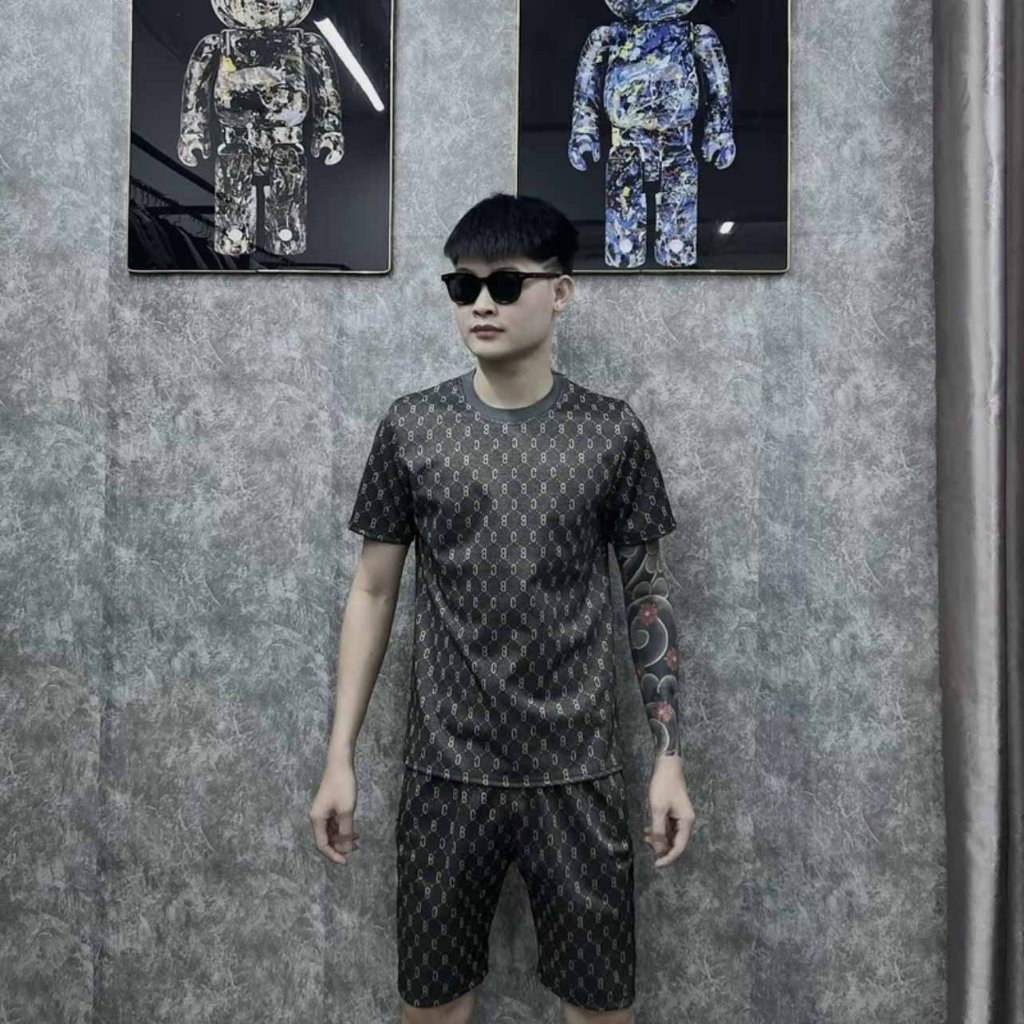 Bộ Quần Áo B-C Nam Nữ Cổ Tròn Ngắn Tay Mùa Hè Chất Thun Lạnh Mềm Mát, Bộ Cộc Tay Nam Thể Thao - SSL