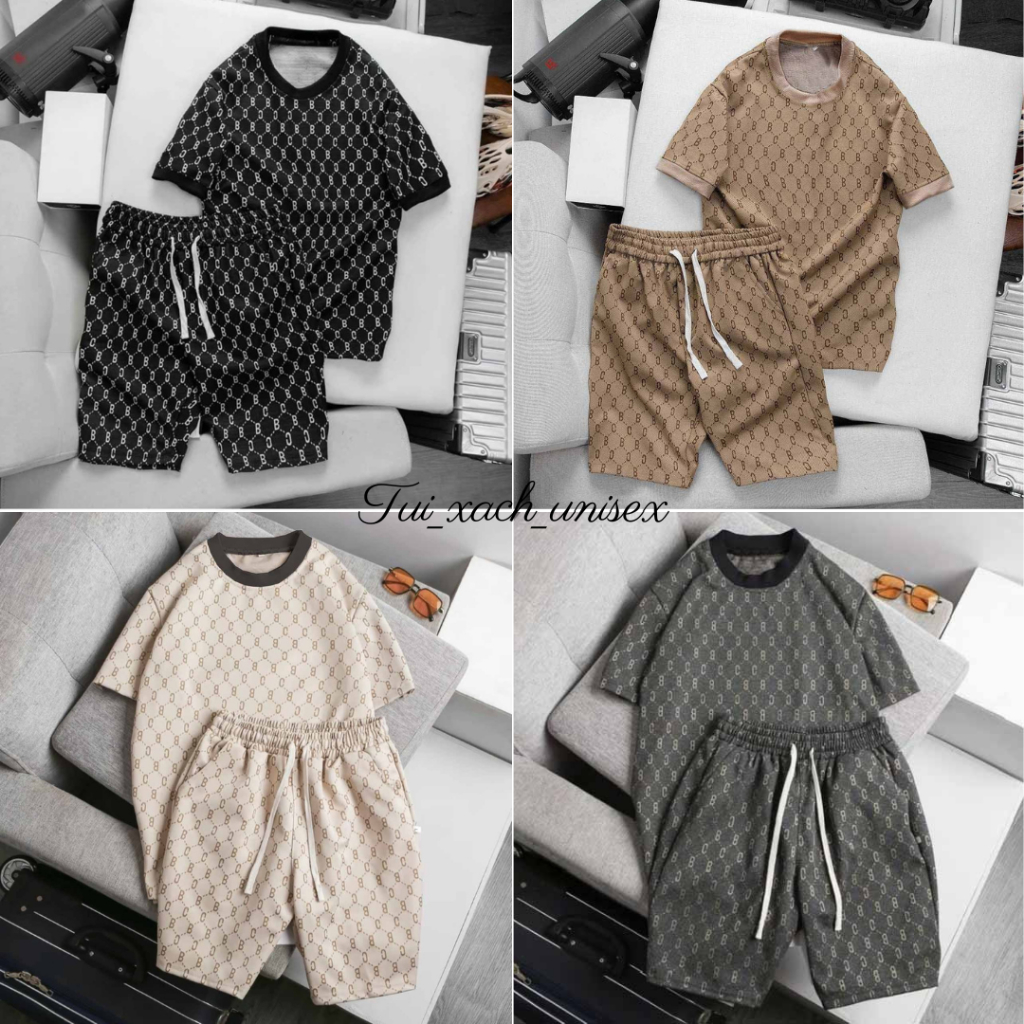 Bộ Quần Áo B-C Nam Nữ Cổ Tròn Ngắn Tay Mùa Hè Chất Thun Lạnh Mềm Mát, Bộ Cộc Tay Nam Thể Thao - SSL
