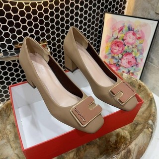 GIÀY CAO GÓT NỮ BÍT MŨI KHÓA VUÔNG MŨI VUÔNG cao 5P và 7P XINH XẮN mã Miuvuong đi rất êm chân - Kho Xưởng Bánh Bèo