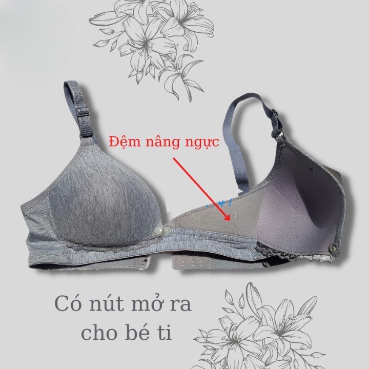 Áo lót cho con bú, áo ngực không gọng cho bé bú hàng việt nam ,áo lót bé bú ,áo lót bầu  , ,E116 ,đồ lót 12h