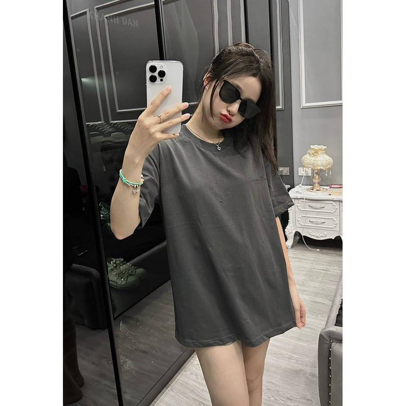 ⚡️[Hight Quality] Áo Phông Nam Nữ D1.0R Couture With Logo Printed - Điểm Nhấn Was Rách Nhẹ Phối Logo Tinh Tế - Loại 1 CD
