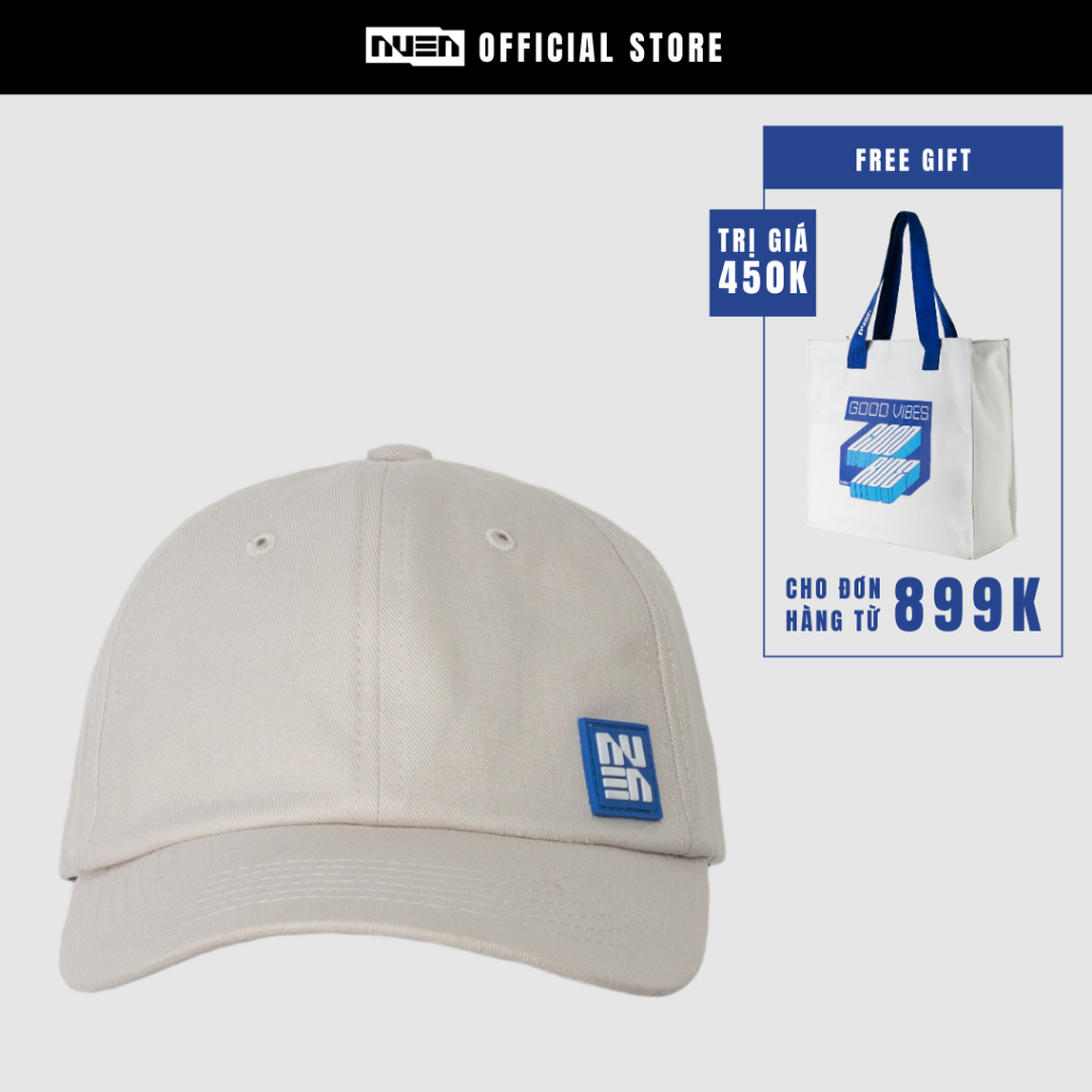 Nón lưỡi trai vải dây rút NUEN CAP màu kem | Shopee Việt Nam